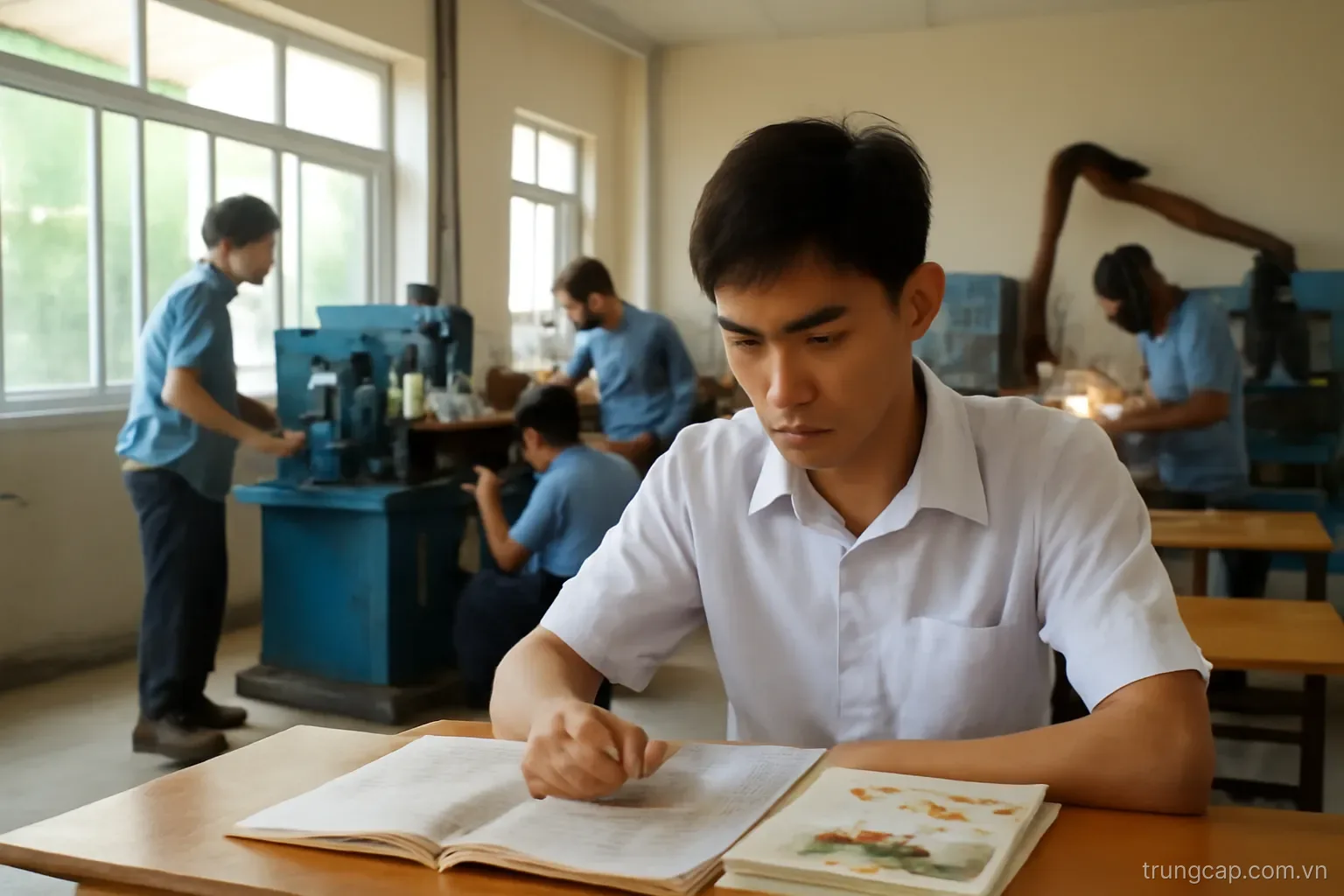 Học trung cấp kèm chương trình văn hoá phổ thông